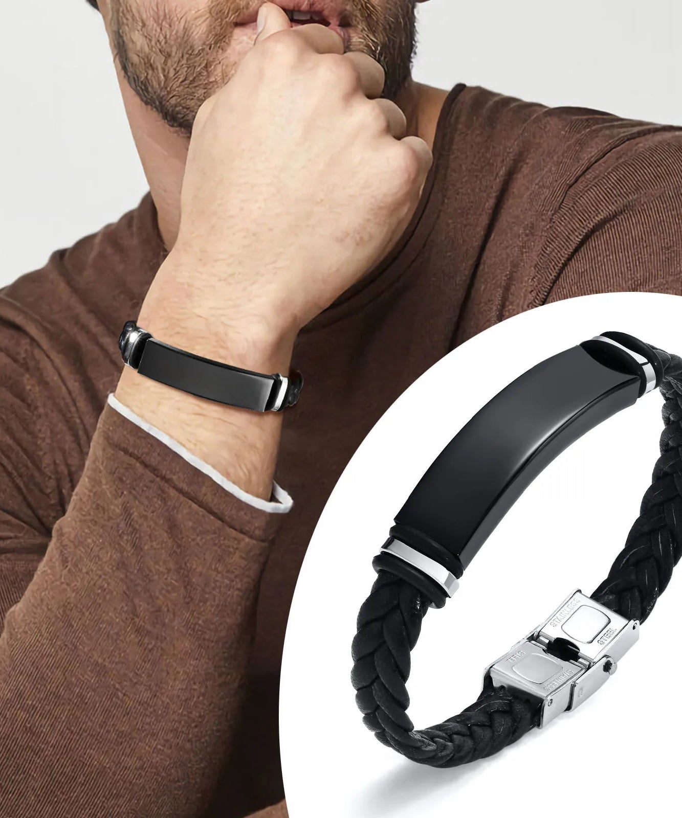 Bracelets cuir homme "GIFT TO HIM"