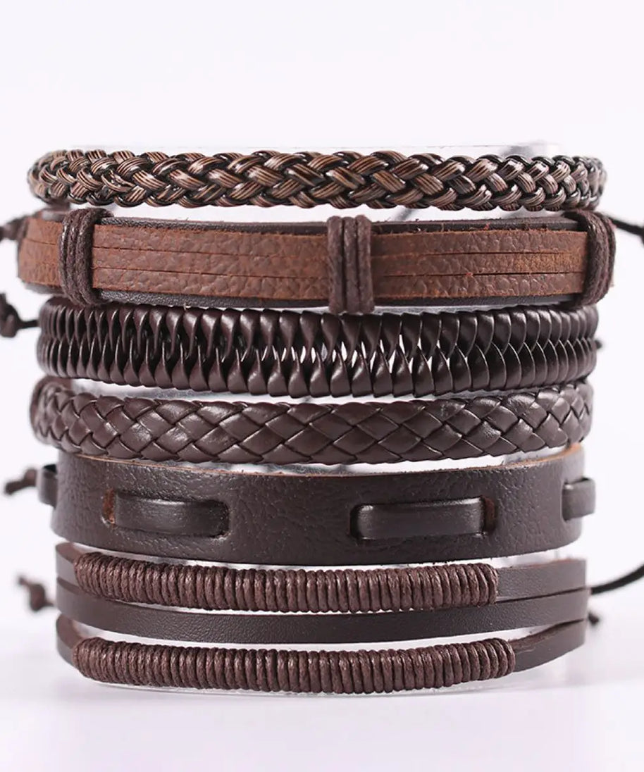 Bracelet cuir homme "CHAMANE"