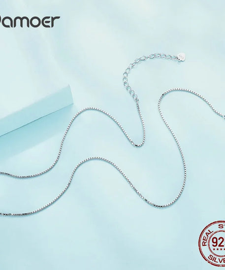 BAMOER Collier ARGENT Femme