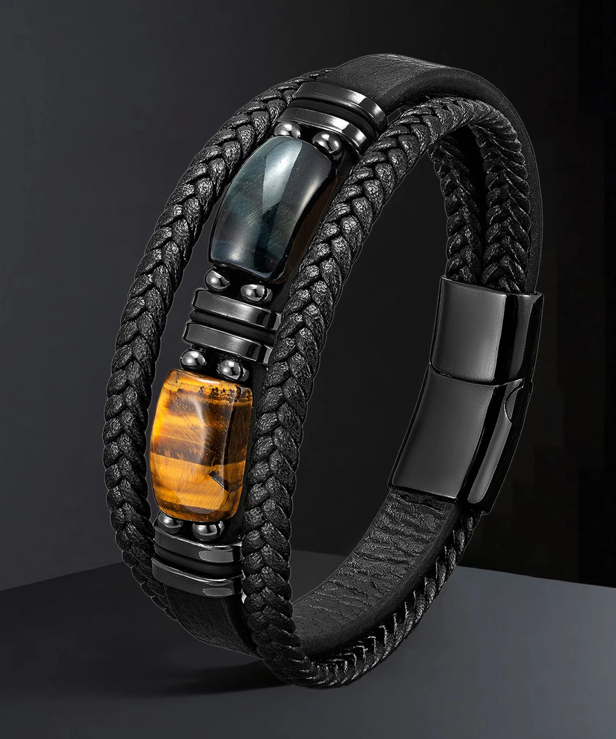 Bracelet cuir homme "STONENGE"