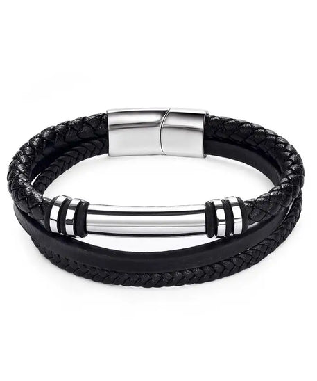 Bracelet cuir homme "MAGNET"