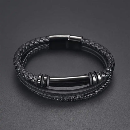 Bracelet cuir homme "MAGNET"
