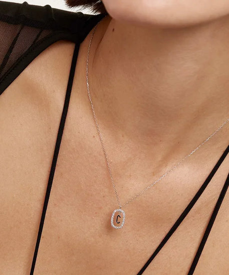 Collier ARGENT Femme "LETTERS"