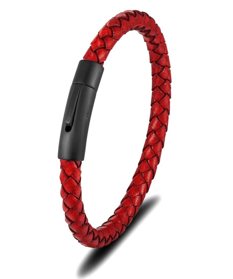 Bracelet cuir homme "SIMPLE WHEEL"