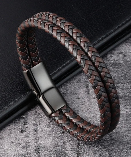 Bracelet cuir homme "CONTINENTAL"