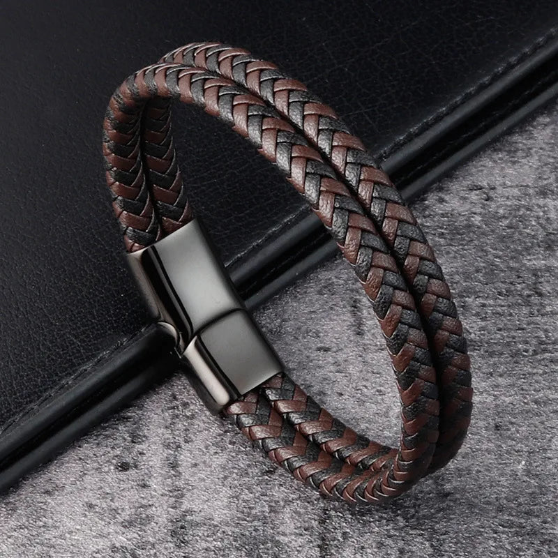 Bracelet cuir homme "CONTINENTAL"