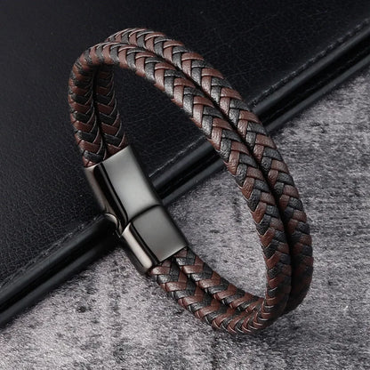 Bracelet cuir homme "CONTINENTAL"