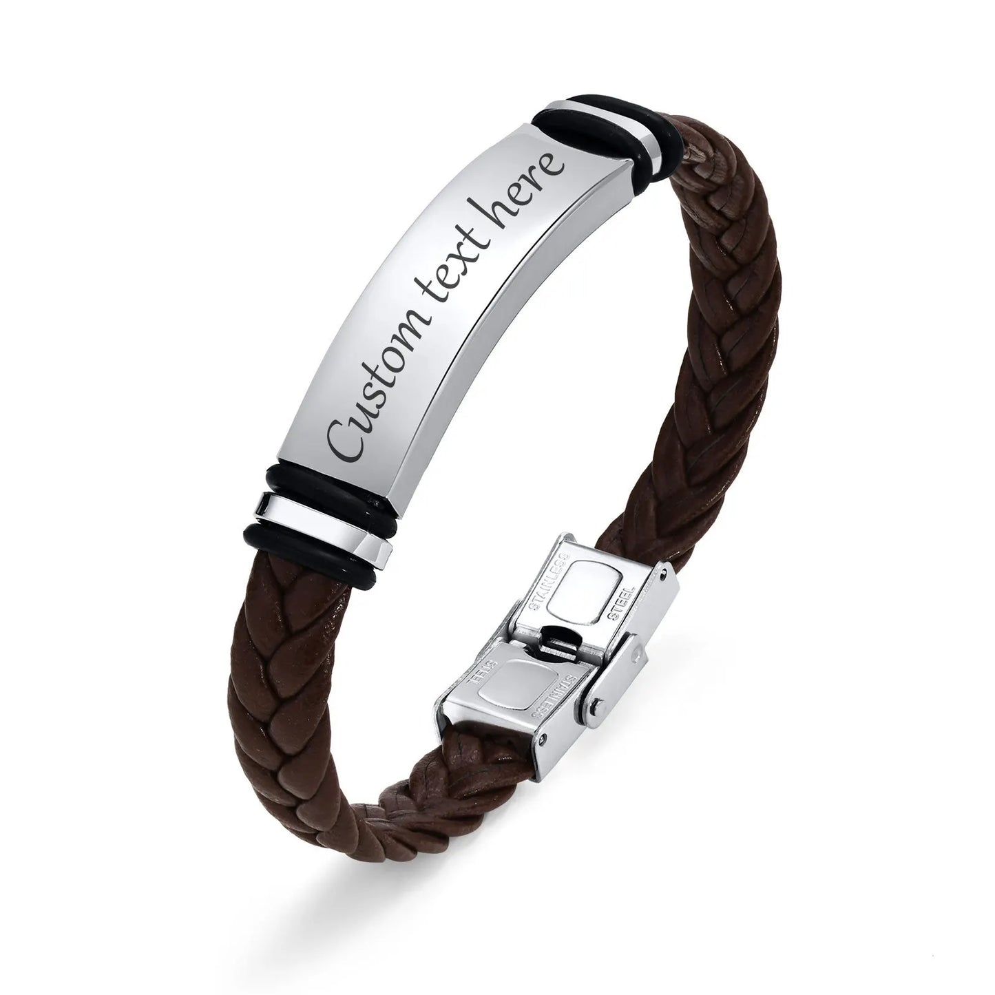 Bracelets cuir Homme "WRITE ME"