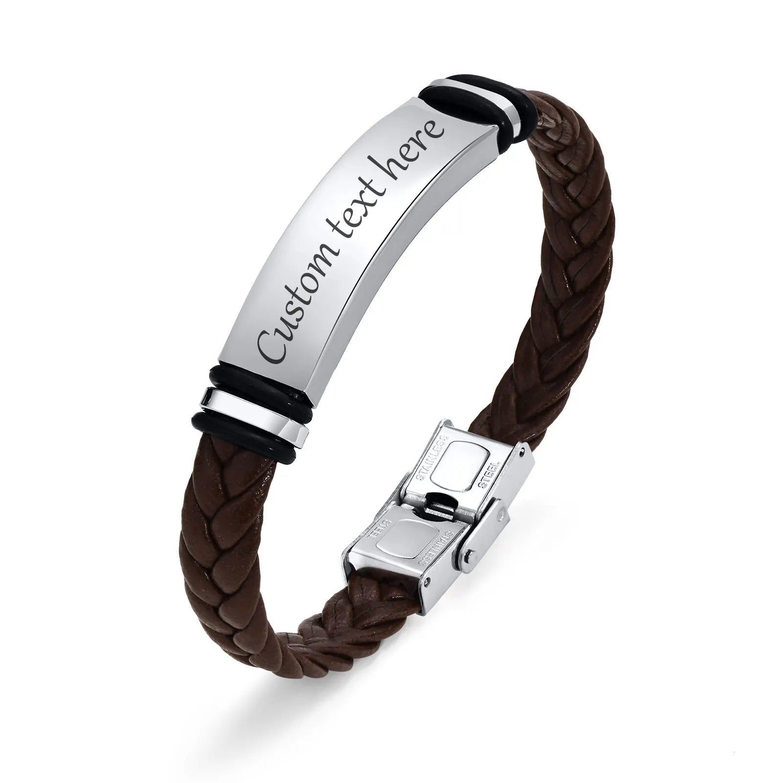 Bracelets cuir Homme "WRITE ME"