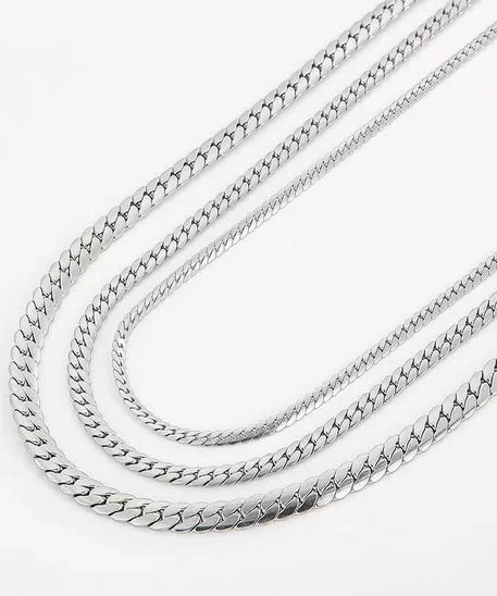 Collier ARGENT Femme "CUBANISTA"