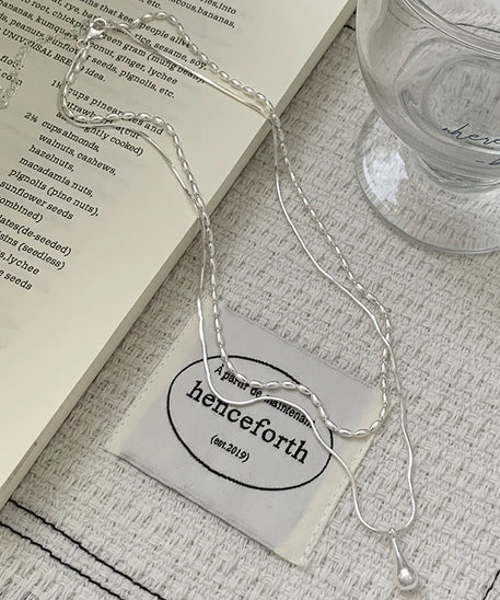 Collier ARGENT FEMME avec pendentif discret