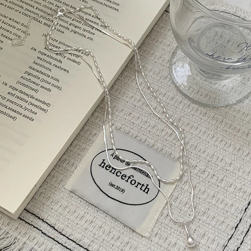 Collier ARGENT FEMME avec pendentif discret