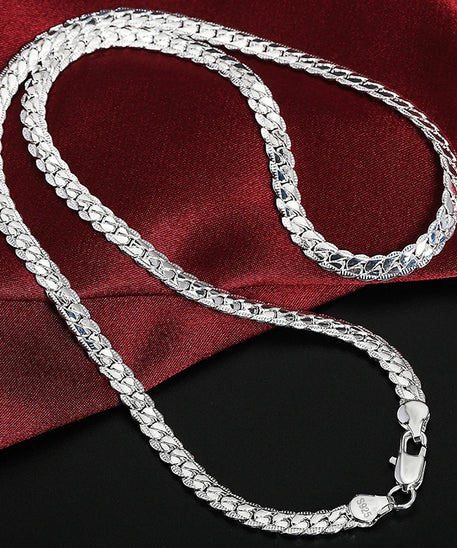 Collier ARGENT femme à GROS MAILLONS