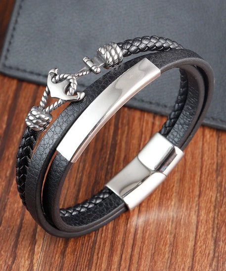 Bracelet cuir homme "SEVERAL"