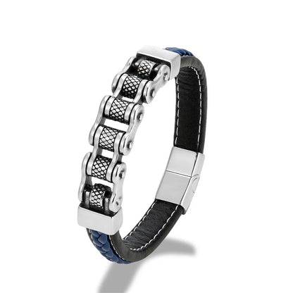 Bracelet cuir homme "MAILLON"