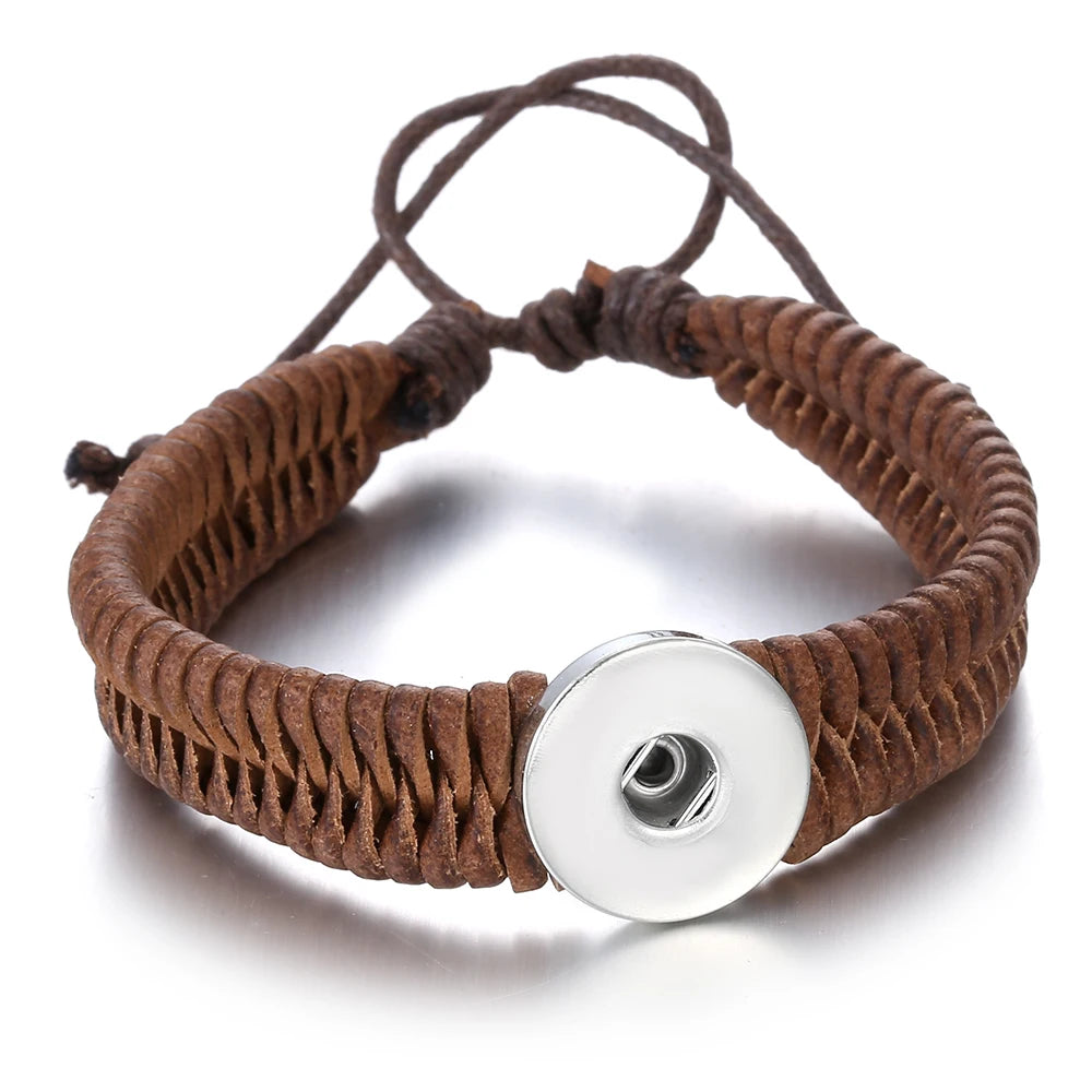 Bracelet cuir homme "Tribal King"