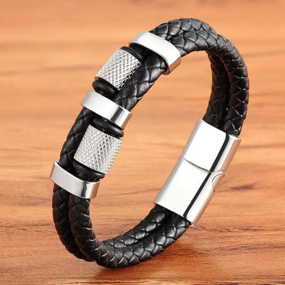 Bracelet cuir homme "XQPN"