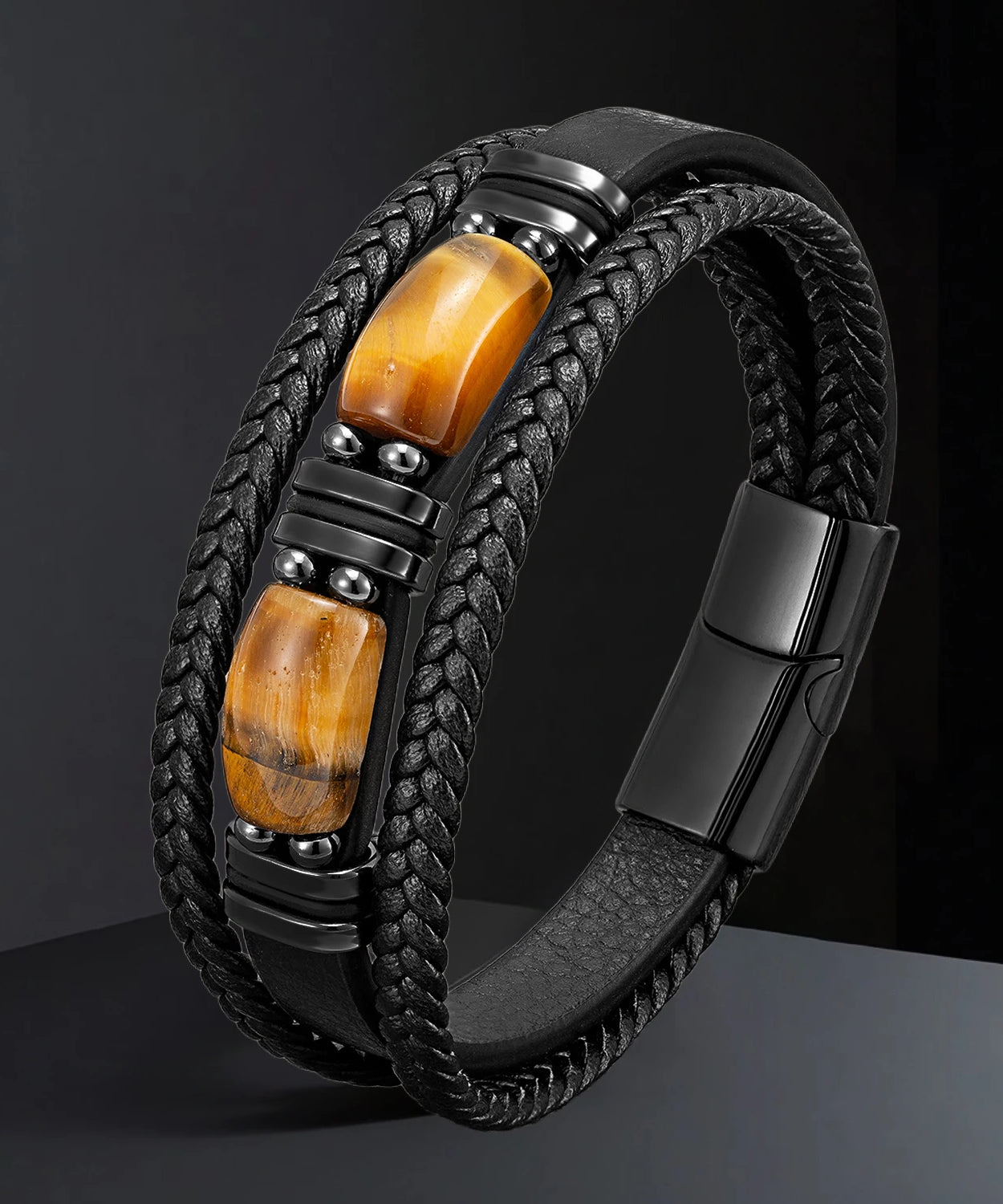 Bracelet cuir homme "STONENGE"
