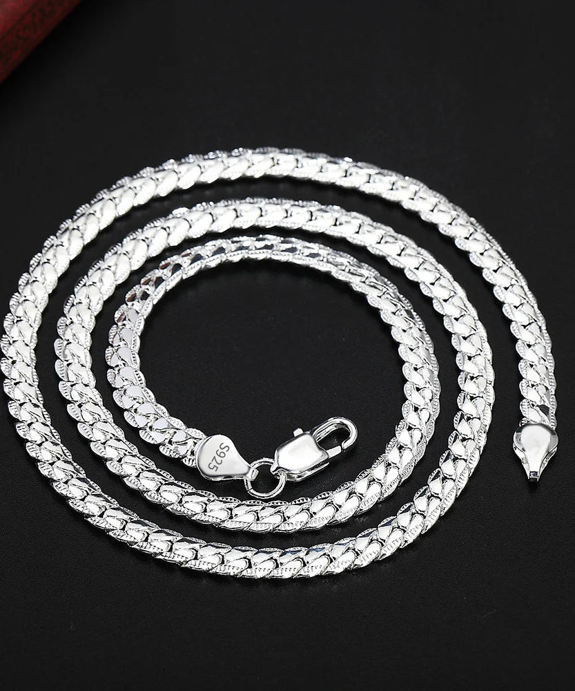 Collier ARGENT Homme 8/18/20/24 Pouces