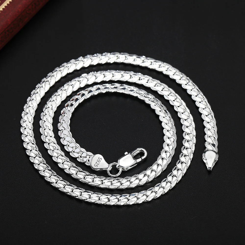 Collier ARGENT Homme 8/18/20/24 Pouces