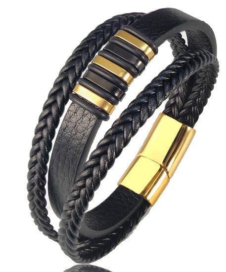Bracelet cuir Homme "CHARM DESIGN"