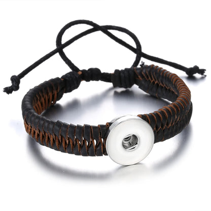 Bracelet cuir homme "Tribal King"