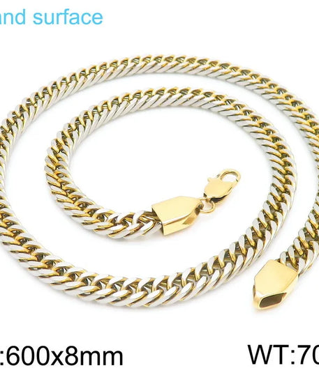 Chaine ARGENT Homme "CUBAN LINK"