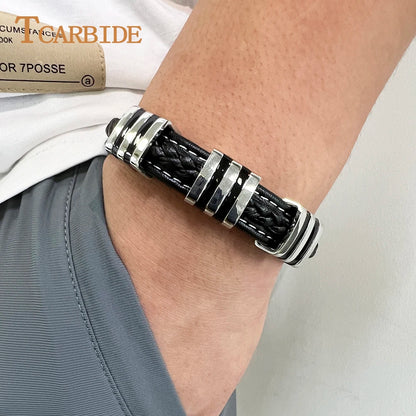 Bracelet cuir homme "MAGNETIC"