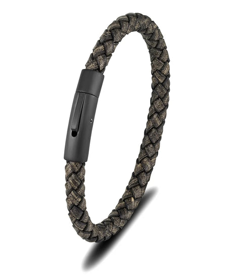 Bracelet cuir homme "SIMPLE WHEEL"