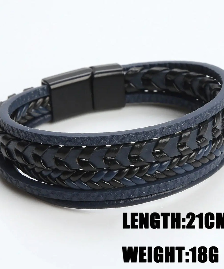 Bracelet cuir homme "BUCKLE"