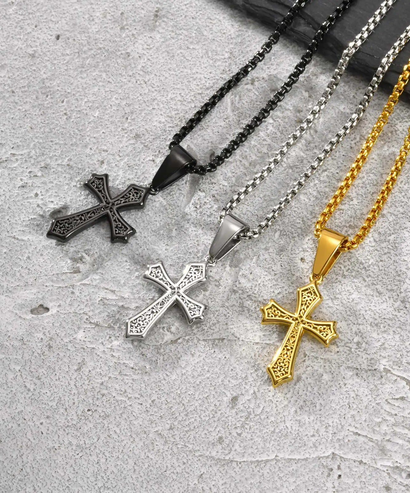 Chaine PENDENTIF croix pour hommes