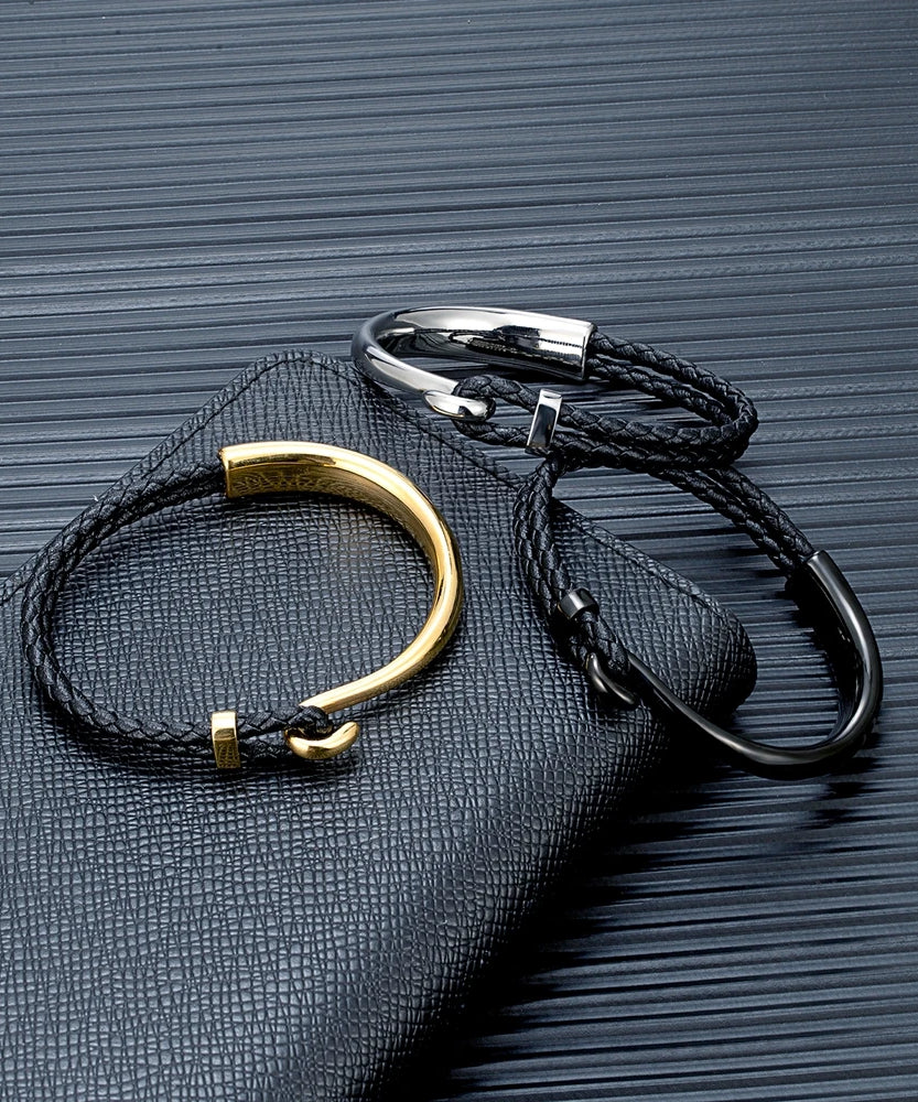 Bracelet cuir homme "NON FADING"