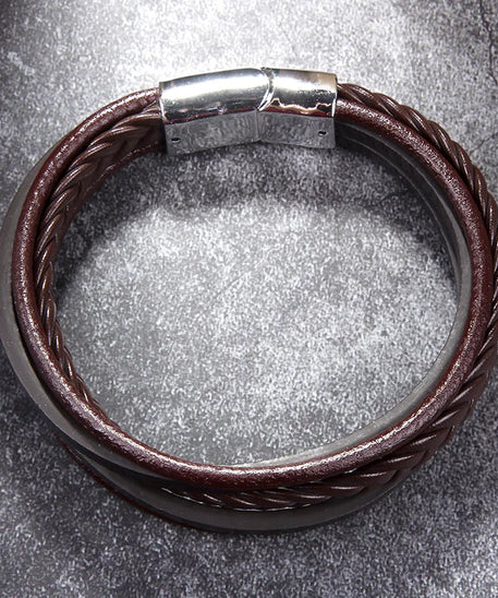 Bracelet cuir Homme "INDIAN"