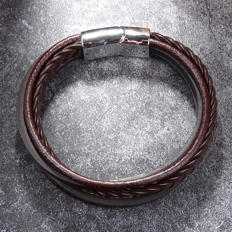 Bracelet cuir Homme "INDIAN"