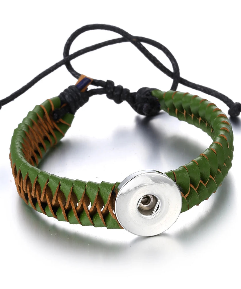 Bracelet cuir homme "Tribal King"
