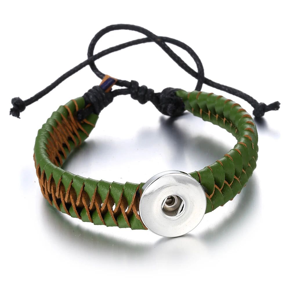 Bracelet cuir homme "Tribal King"