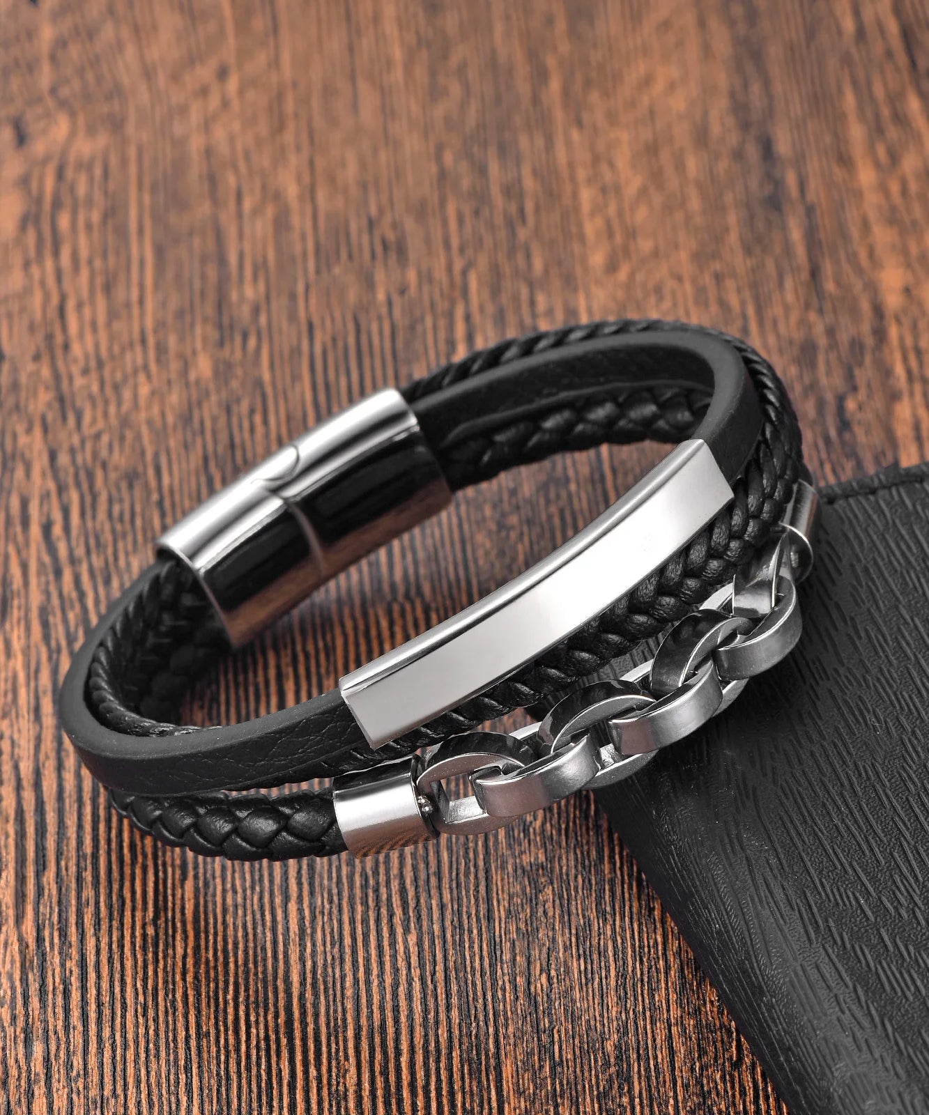Bracelet cuir homme "JAIL STEEL"