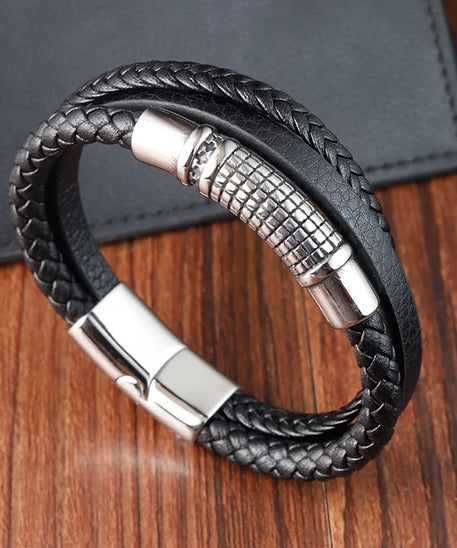 Bracelet cuir homme "SEVERAL"