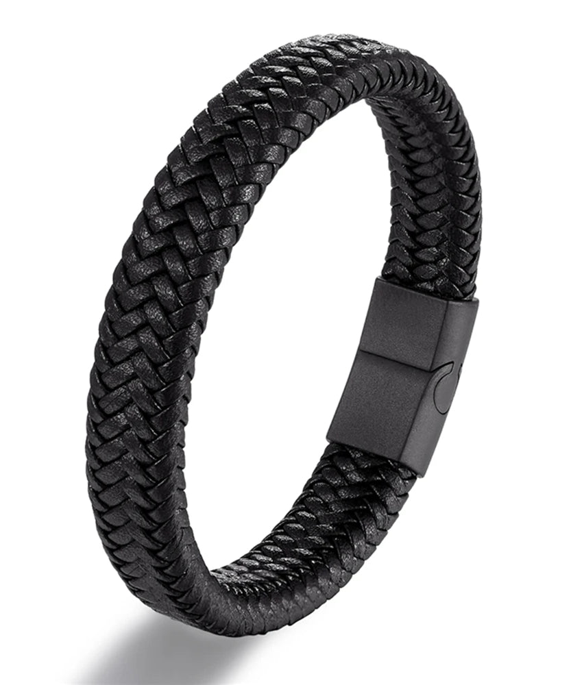 Bracelet CUIR HOMME "ROPE STEEL"