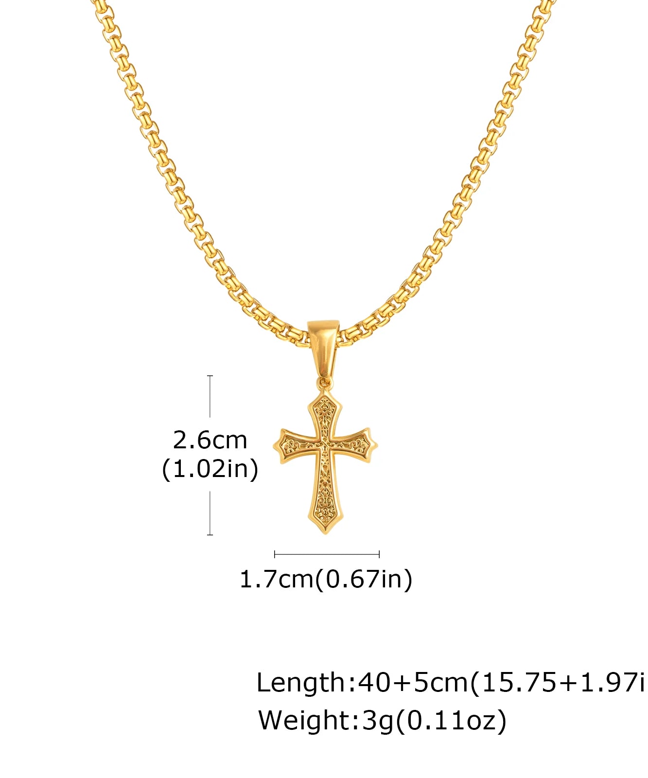 Chaine PENDENTIF croix pour hommes