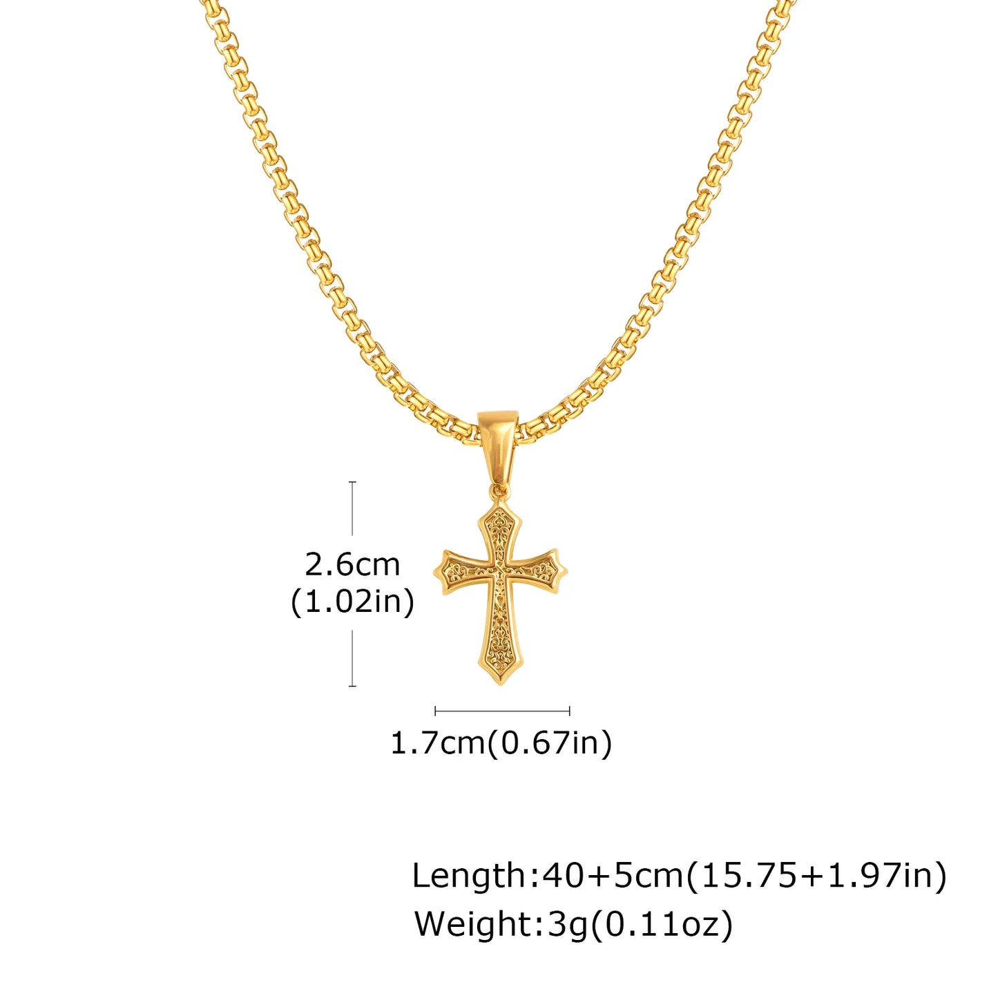 Chaine PENDENTIF croix pour hommes