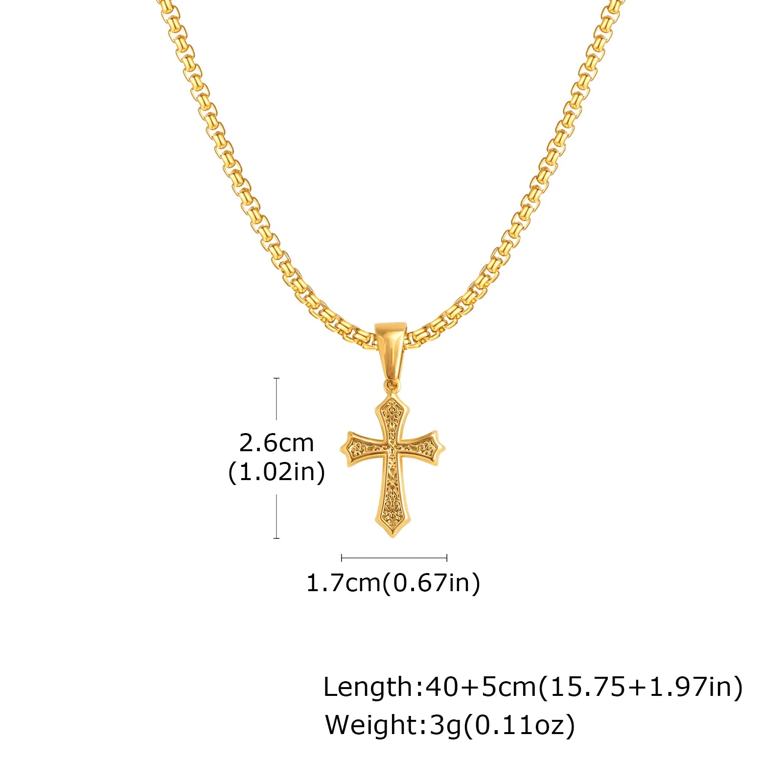 Chaine PENDENTIF croix pour hommes