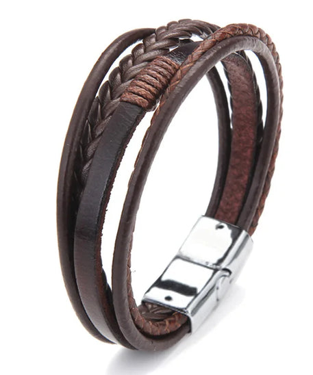 Bracelet cuir Homme "INDIAN"