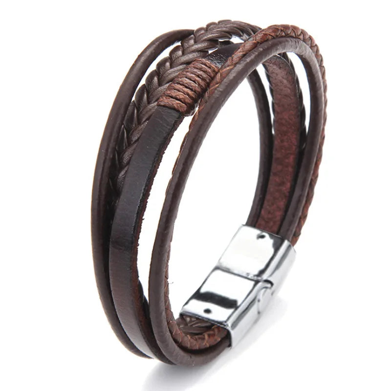 Bracelet cuir Homme "INDIAN"