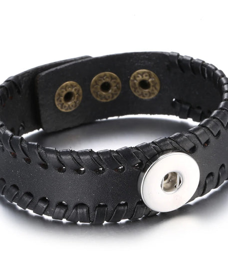 Bracelet cuir homme "Tribal King"