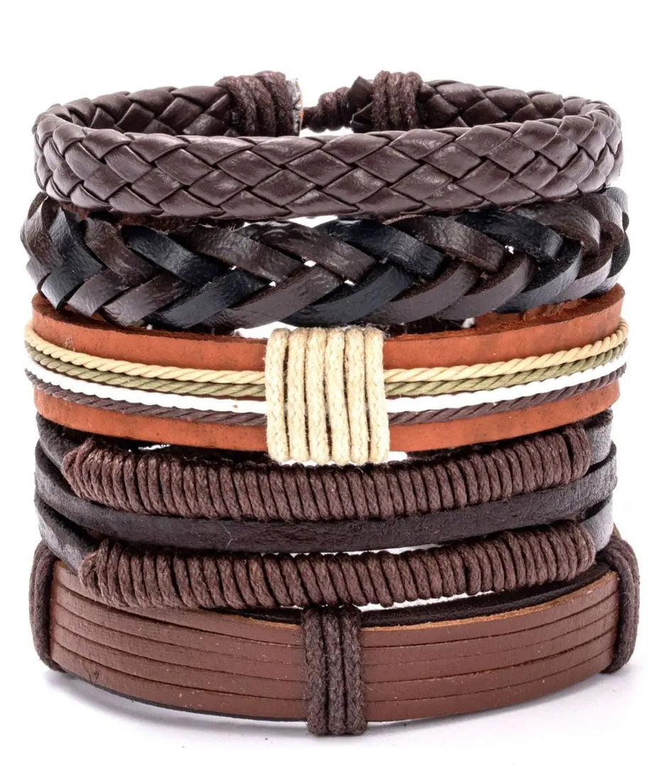Bracelet cuir homme "CHAMANE"