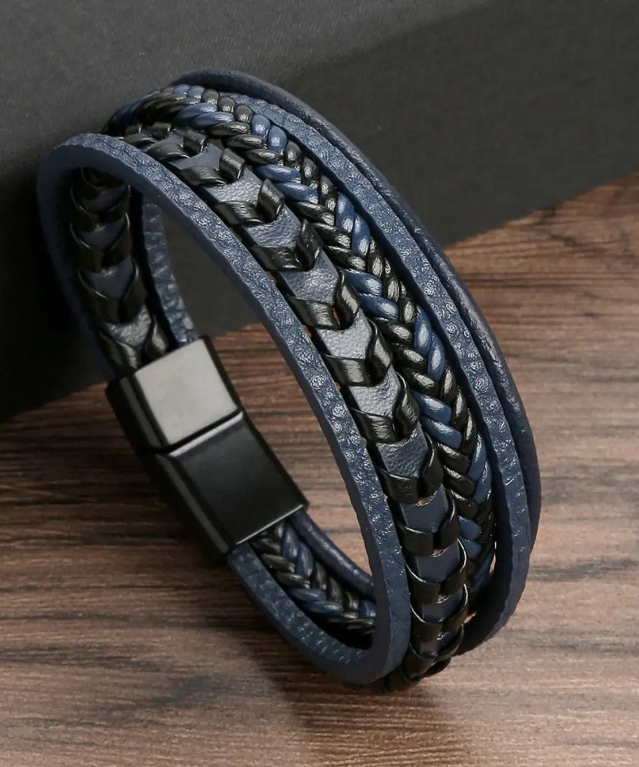 Bracelet cuir homme "BUCKLE"