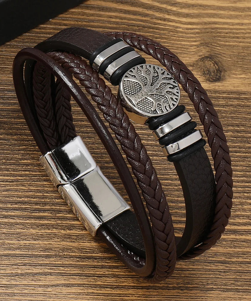 Bracelet cuir homme "SHENZEN"