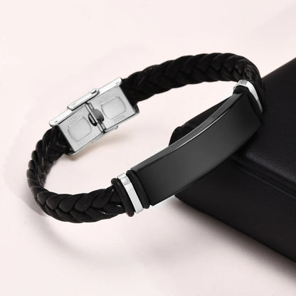 Bracelets cuir Homme "WRITE ME"