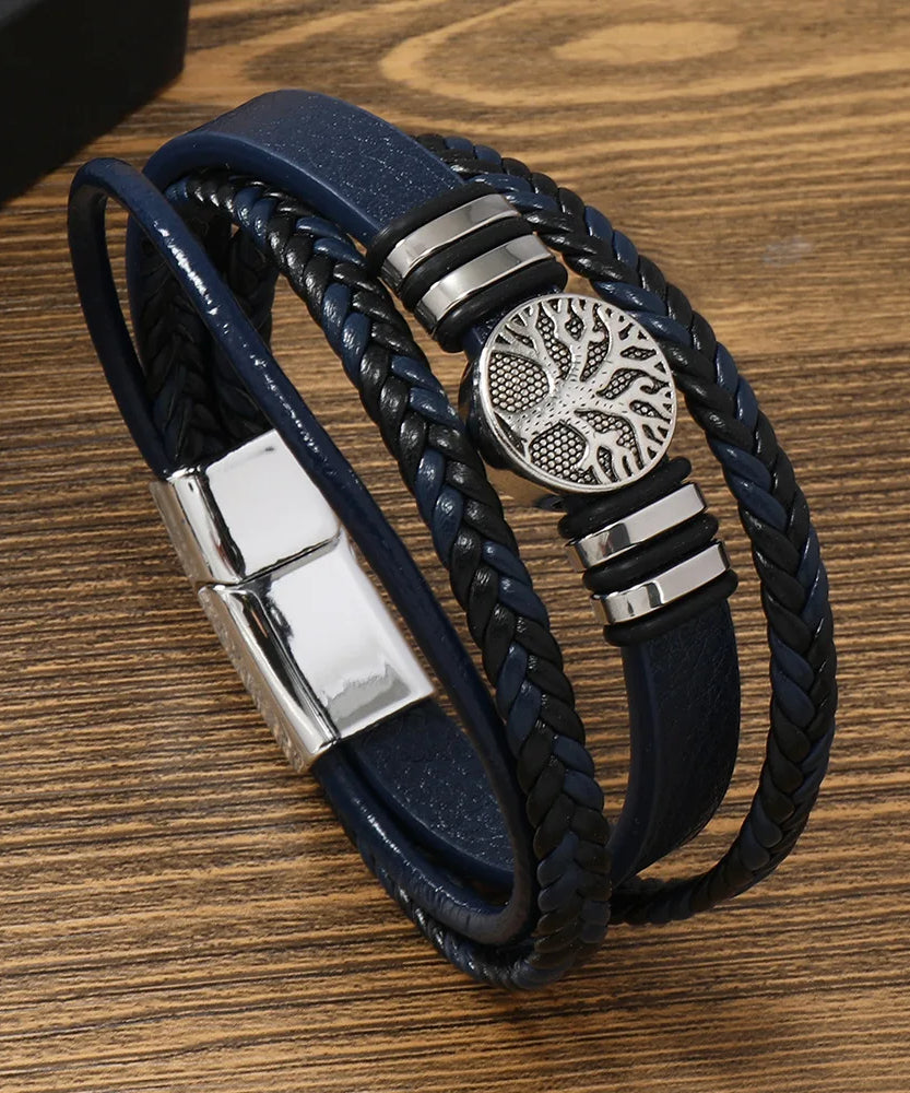 Bracelet cuir homme "SHENZEN"